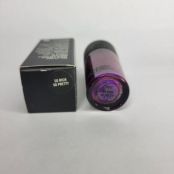 MAC Alice + Olivia Nail Lacquer "So Rich So Pretty" Purple Shimmer NEW - Picture 10 of 10